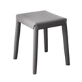 Set of 2 Leather Cushion Backless Stools T96423