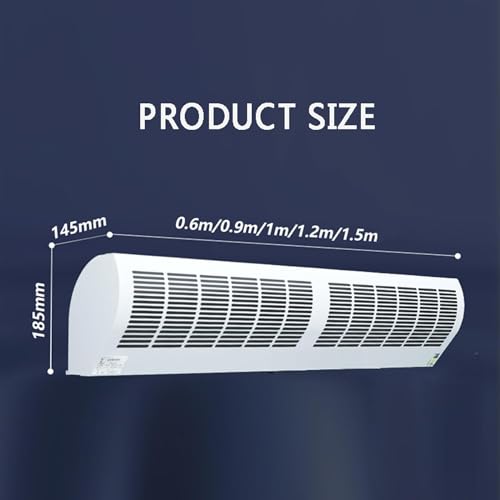 Wall-Mounted Air Curtain Fan with Remote Control K39093