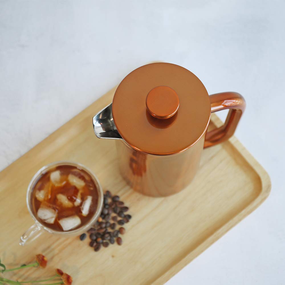 8 Cup Double Wall Insulated Stainless Steel French Coffee Press Q2625