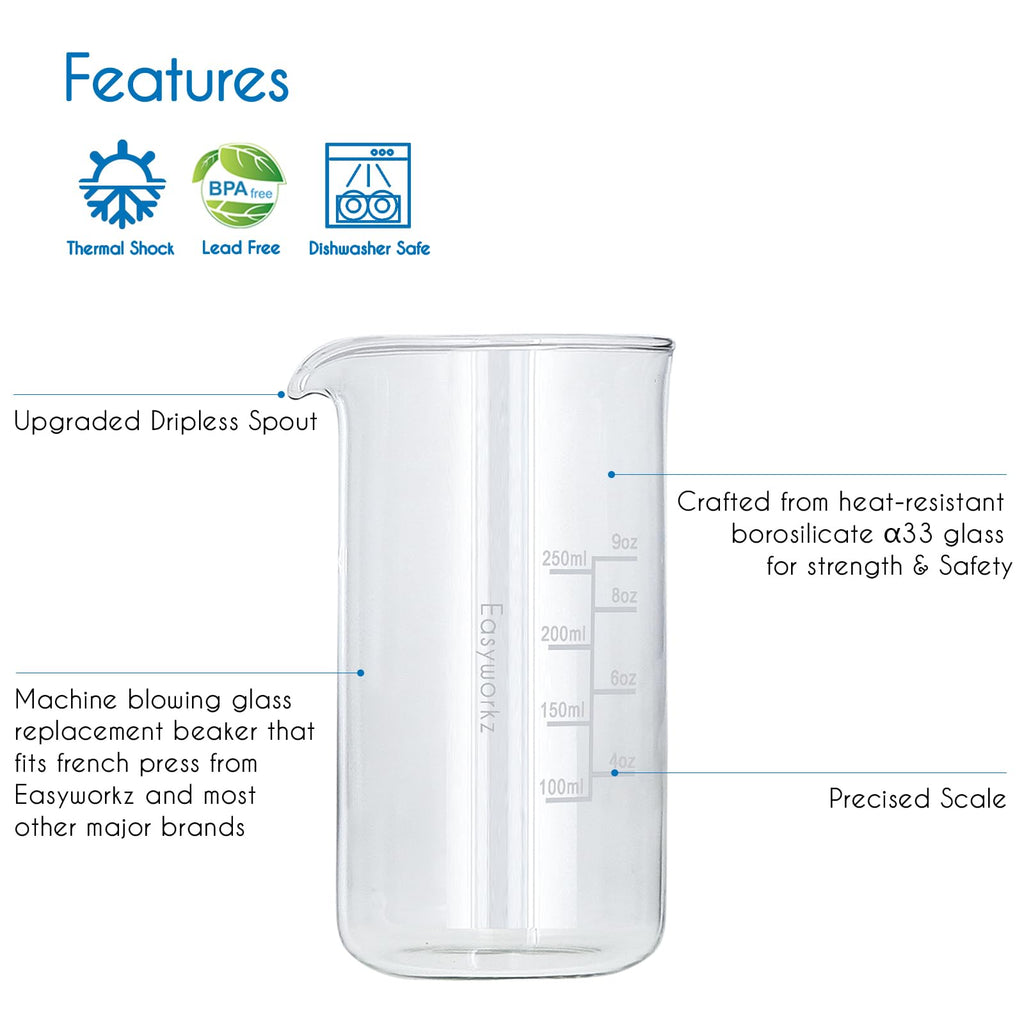 12 oz Borosilicate Glass French Press D76021