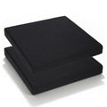Black Portable Waterproof Stadium Seat Cushions with Handle Q29360