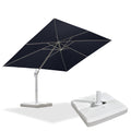 Navy Blue Aluminum Patio Umbrella with Base C34652