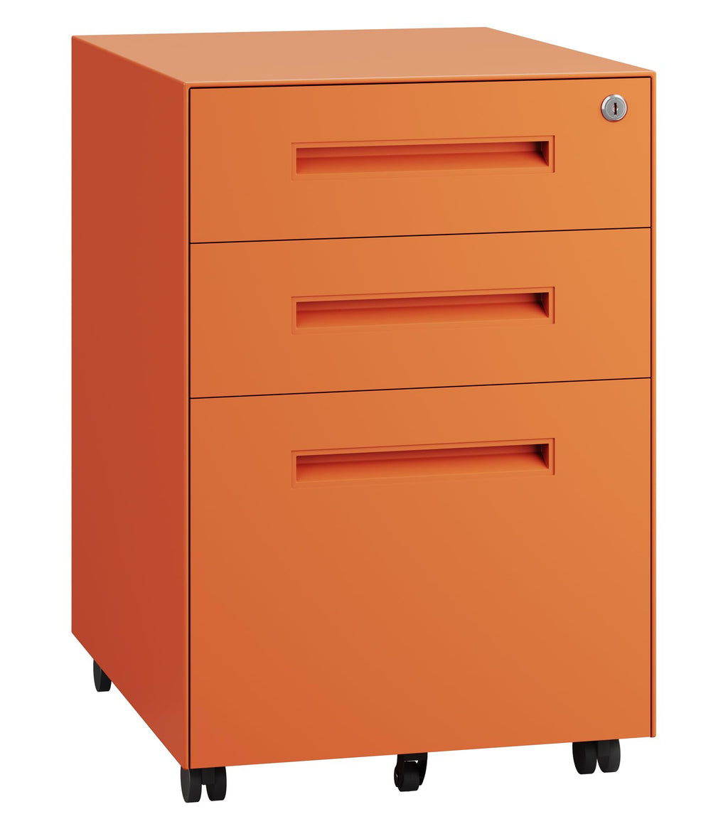 3 Drawer Metal Rolling File Cabinet M6592