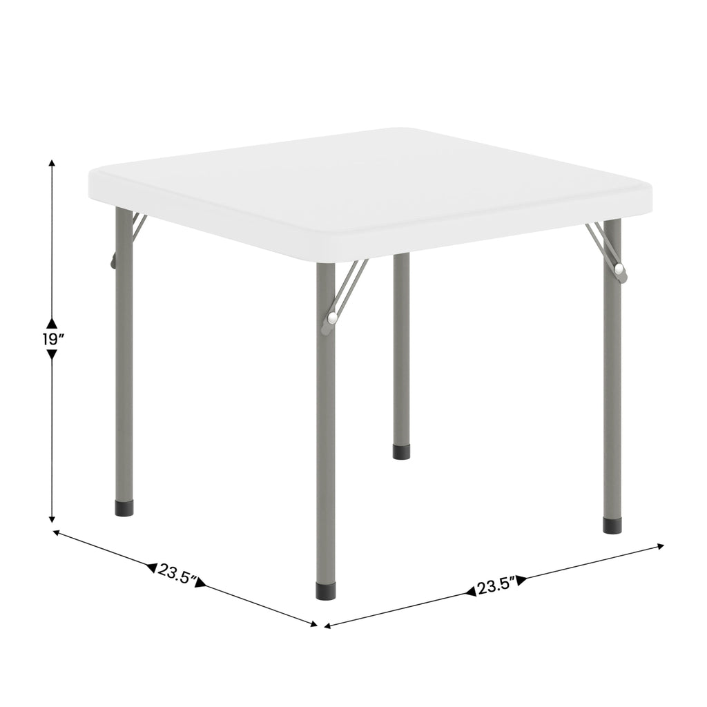 Kids 24x24 in Plastic Locking Folding Table W2271