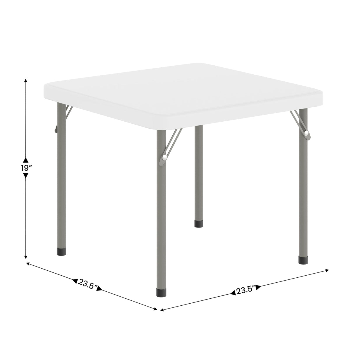 Kids 24x24 in Plastic Locking Folding Table W2271