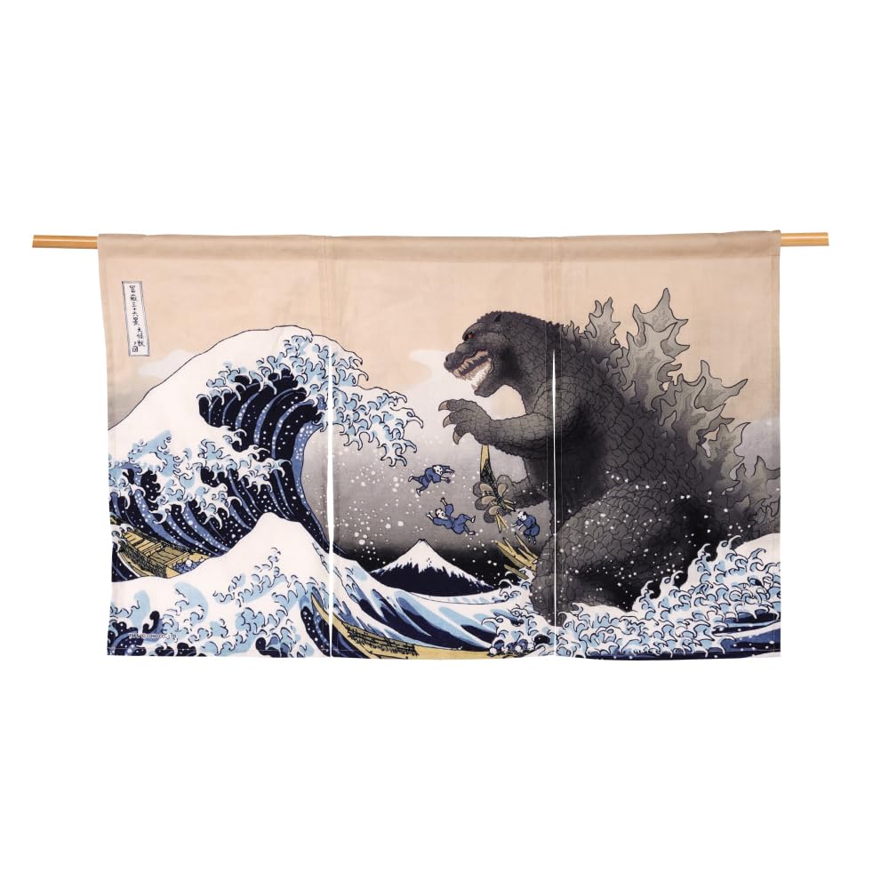 Japanese Noren Curtain Tapestry Ecru W213966