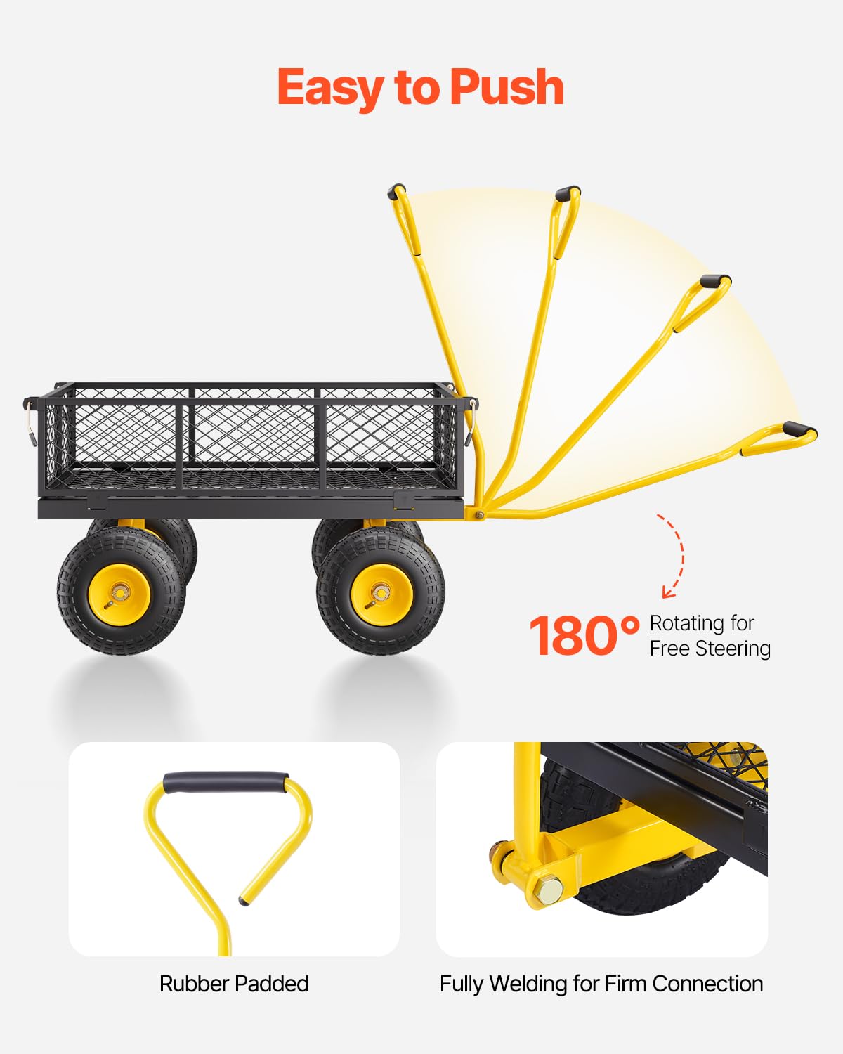 500lbs Steel Garden Cart B8775