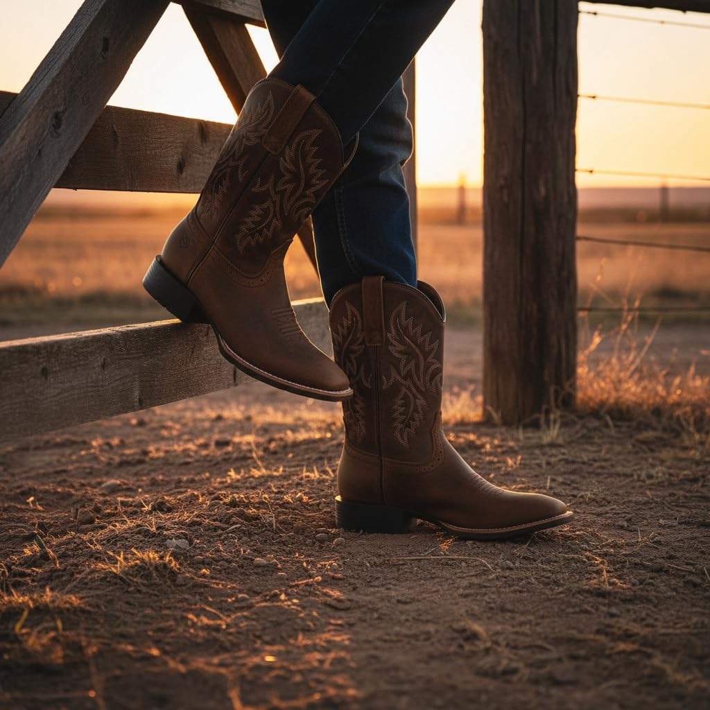 Cowboy Boots Square Toe Western Boot E1590