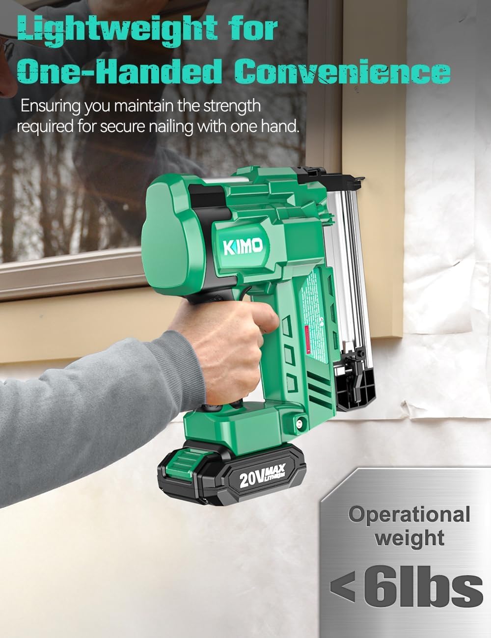 2" Cordless 18 Gauge Brad Nailer and Stapler H694
