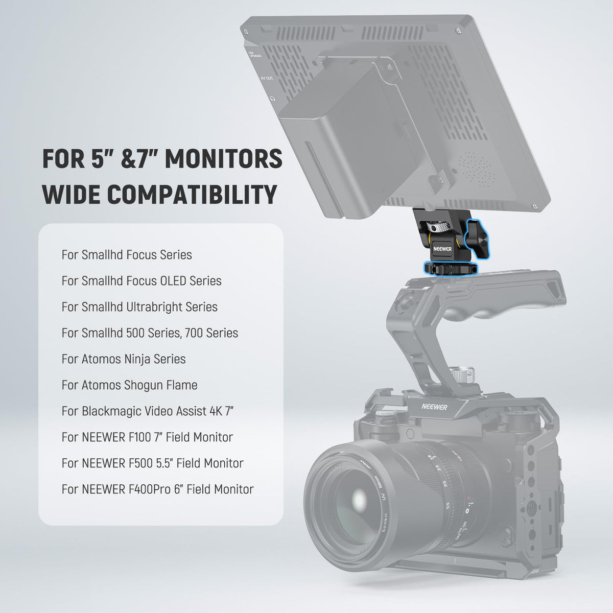 Camera Monitor Mount with Cold Shoe R92801