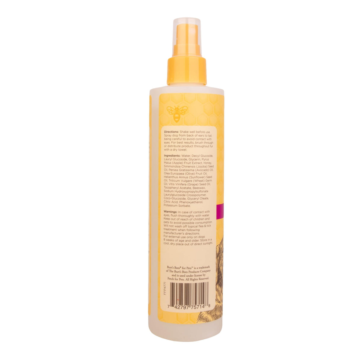 Waterless Shampoo Spray with Apple & Honey, 10 Fl Oz W3067