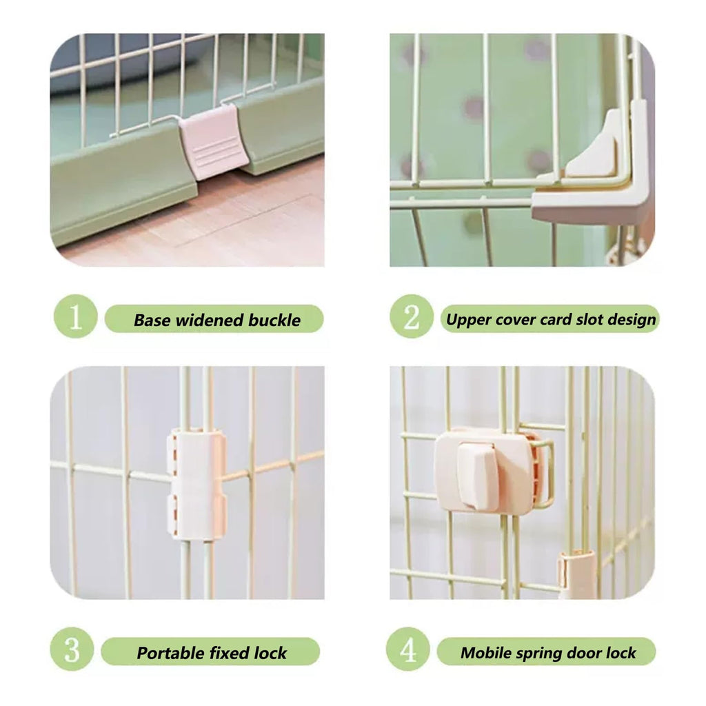 4-Tier Cat Cage Playpen with Hammock & Platforms N2995