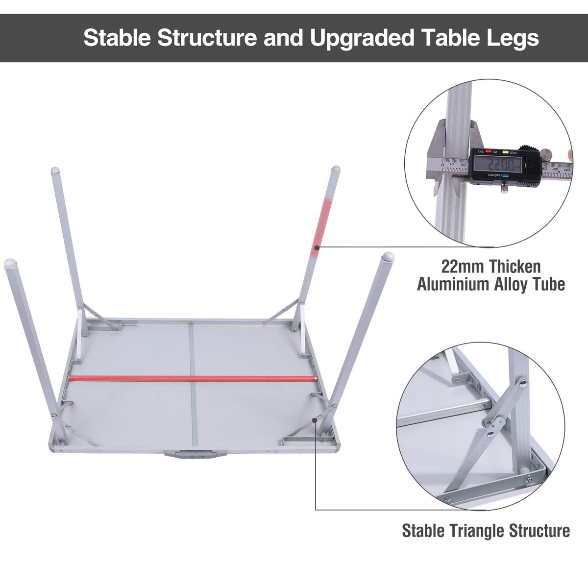Aluminum Folding Camping Table with Handle Q5027
