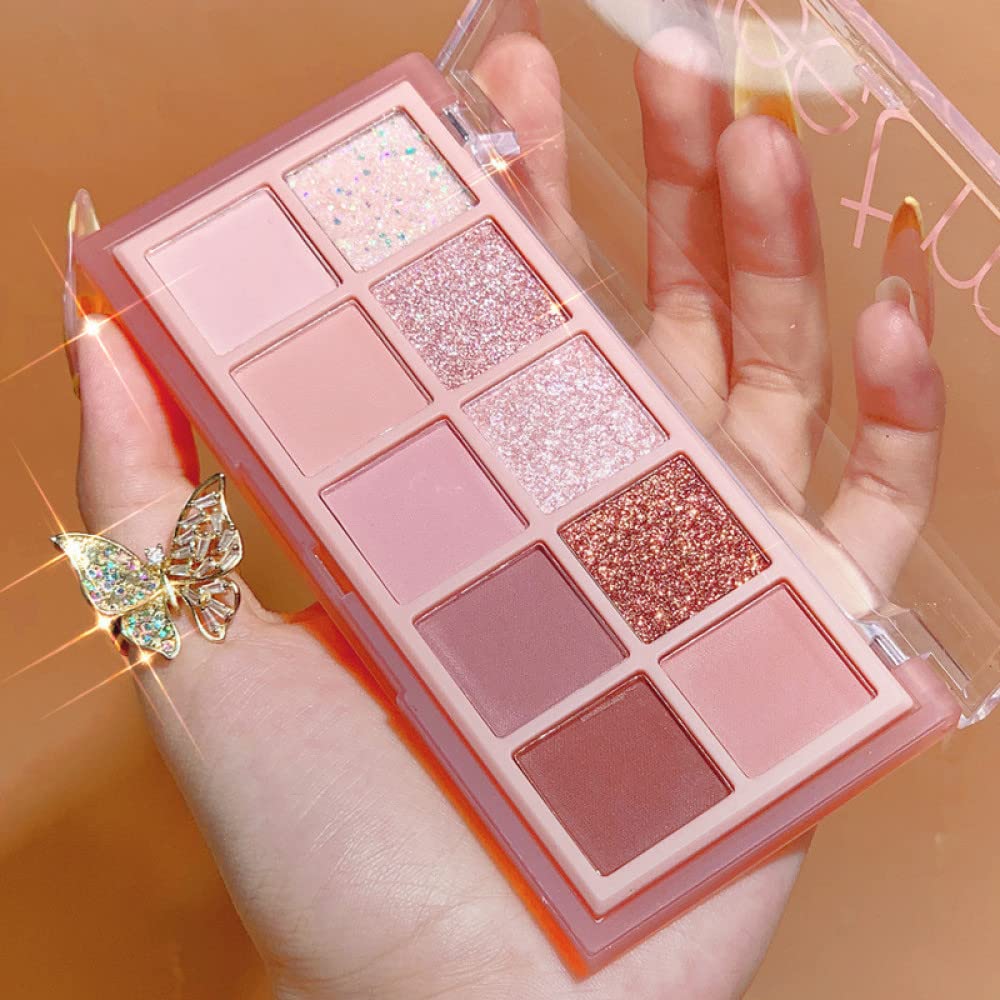 10 Colors Matte Glitter Shimmer Eyeshadow Palette I84179
