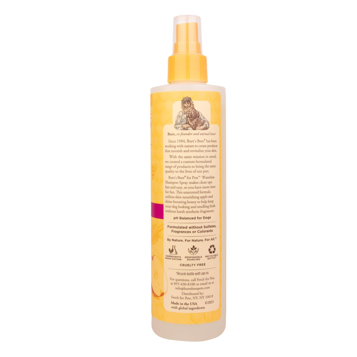 Waterless Shampoo Spray with Apple & Honey, 10 Fl Oz W3067