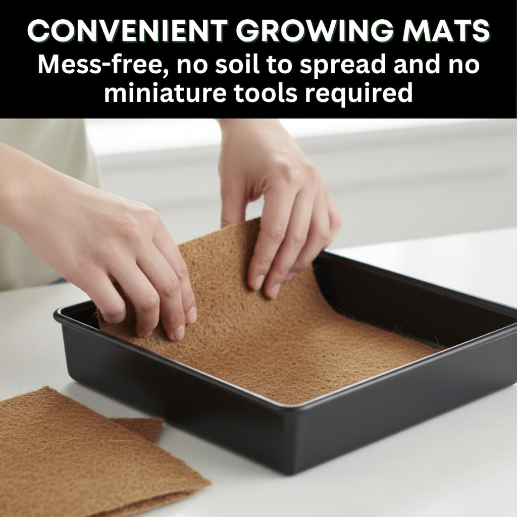 Cat Grass Growing Kit with Organic Seed and Jute Grow Mats P63410