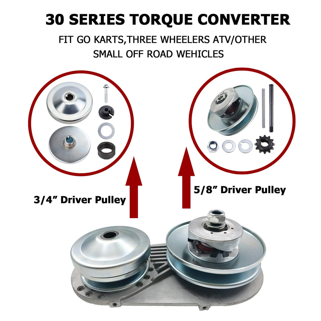 30 Series 3/4" Torque Converter Clutch 10T #40/41/420 Chain H233