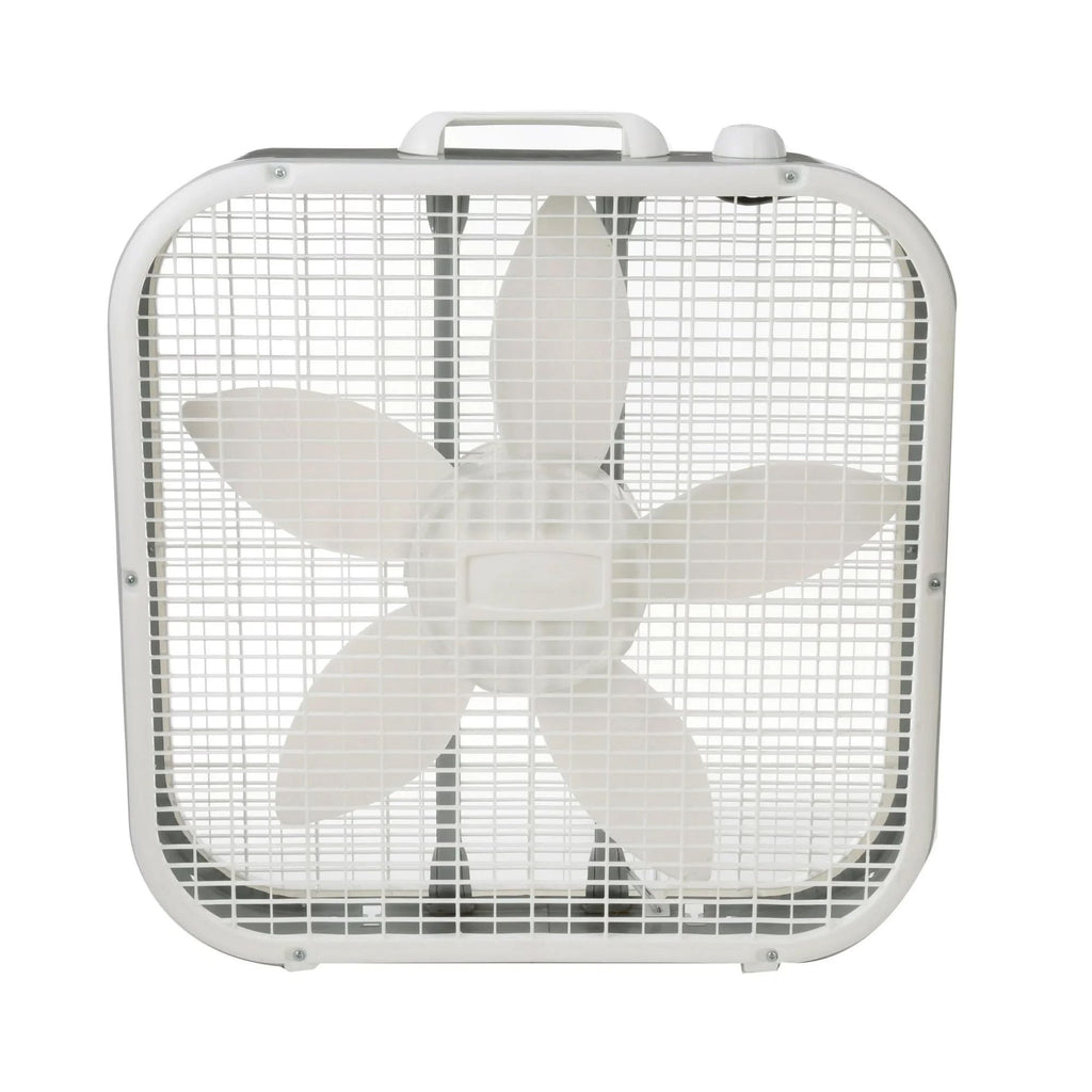20" Classic Box Fan with 3 Speeds, White Q998
