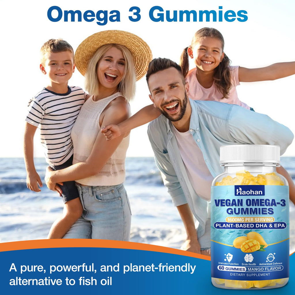 Sugar-Free Orange Flavor Omega-3 Gummies 120 Gummies X468089