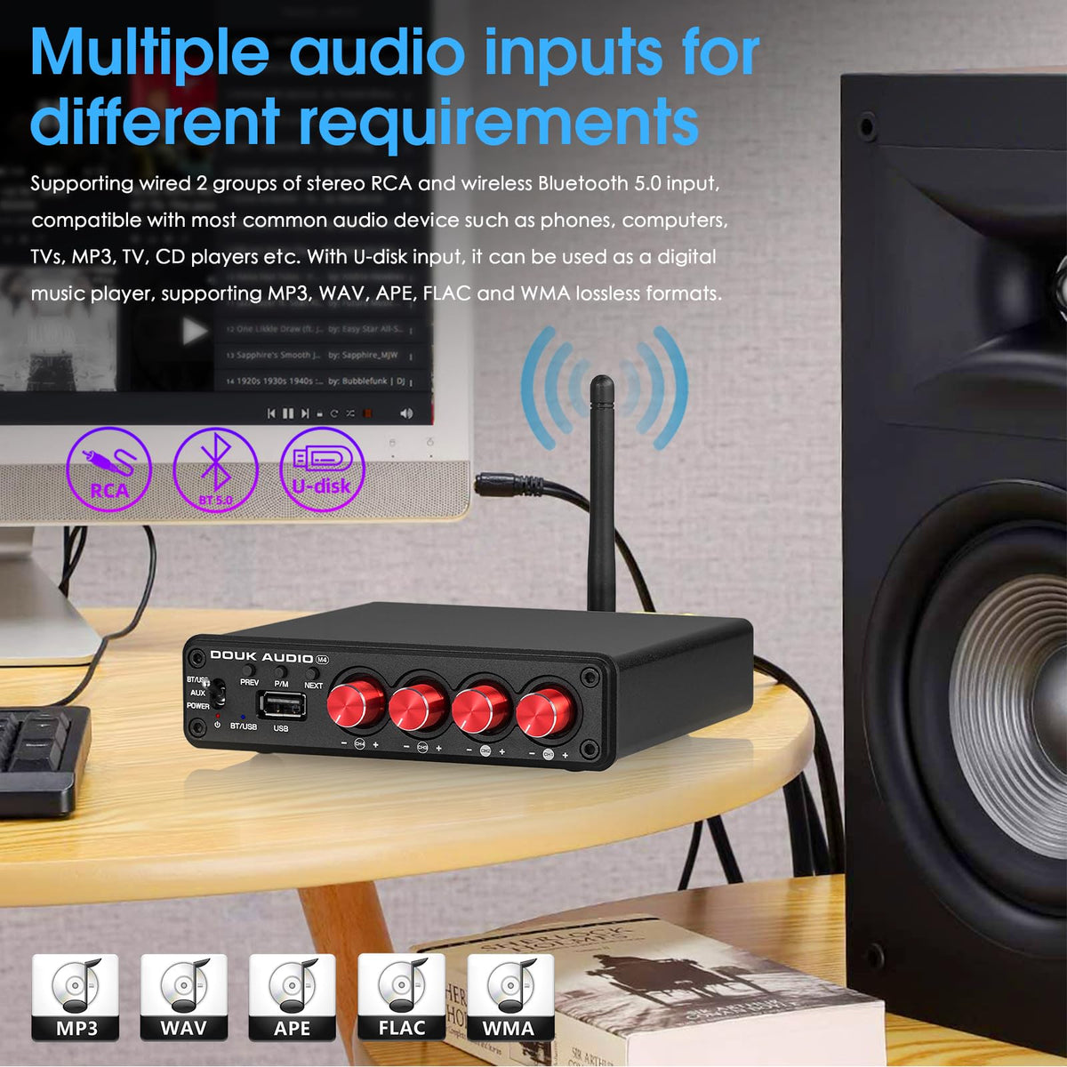 4 Channel Bluetooth Amplifier V1869