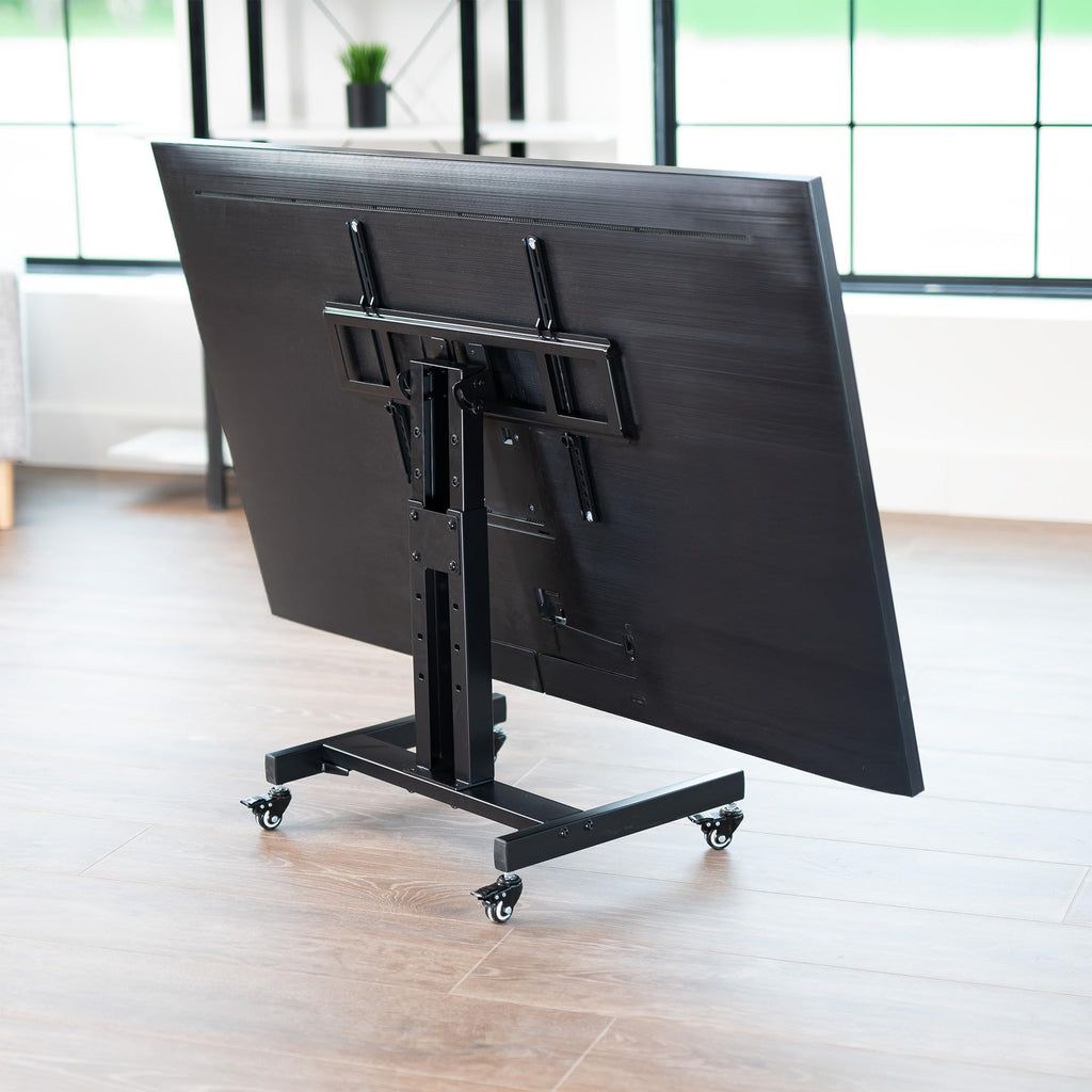 Low Height TV Cart for 32 to 75 inch Screens, Black Q87759