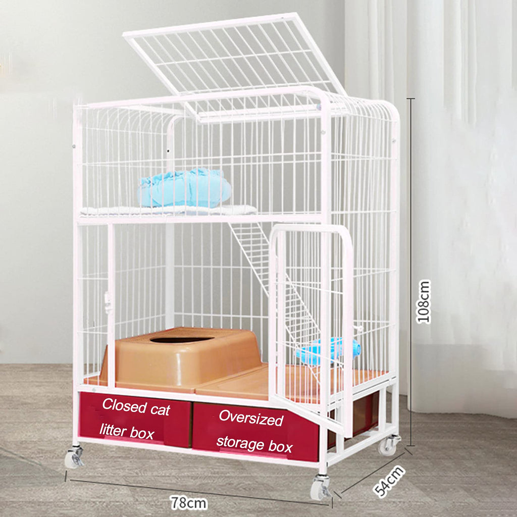 Heavy Duty Metal Dog Crate with Four Wheels N6580