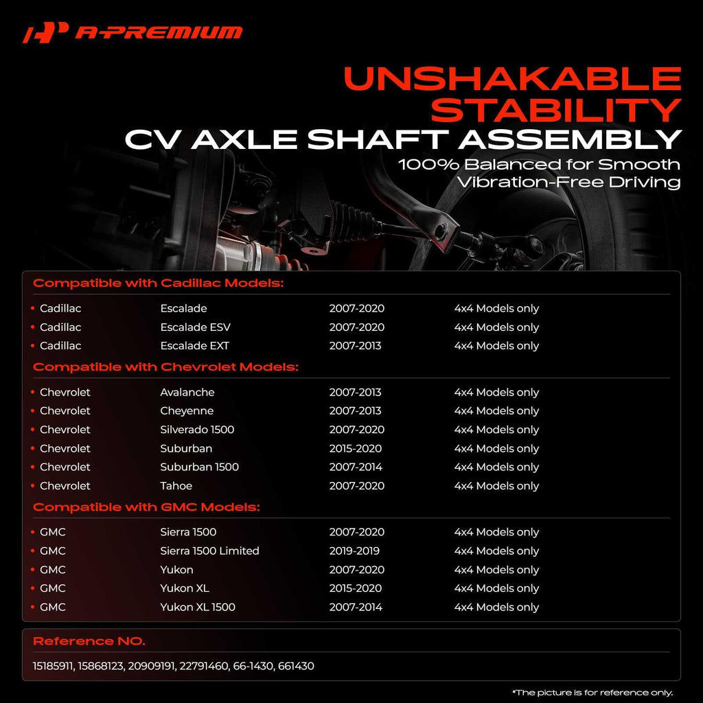 Front CV Axle Shaft Assembly G461