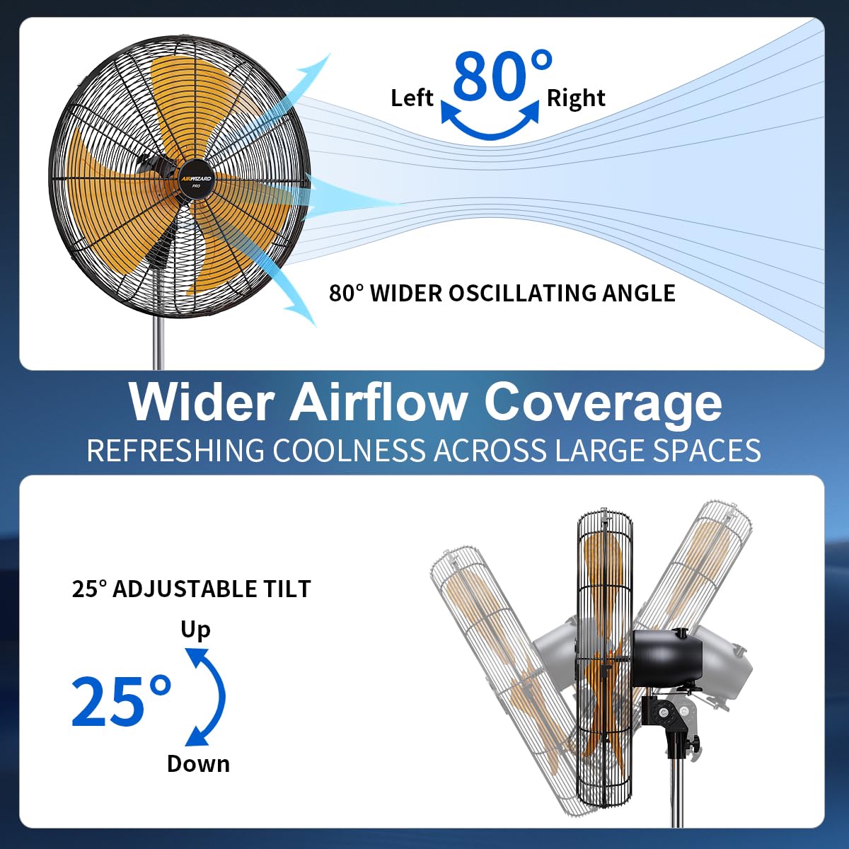 18 inch Oscillating High Velocity Pedestal Fan B5512