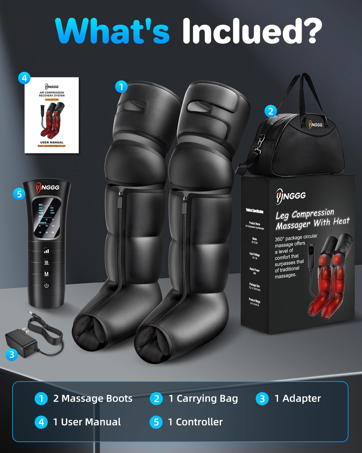 Leg Massager with Heat R188