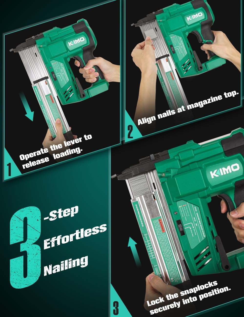 2" Cordless 18 Gauge Brad Nailer and Stapler H694