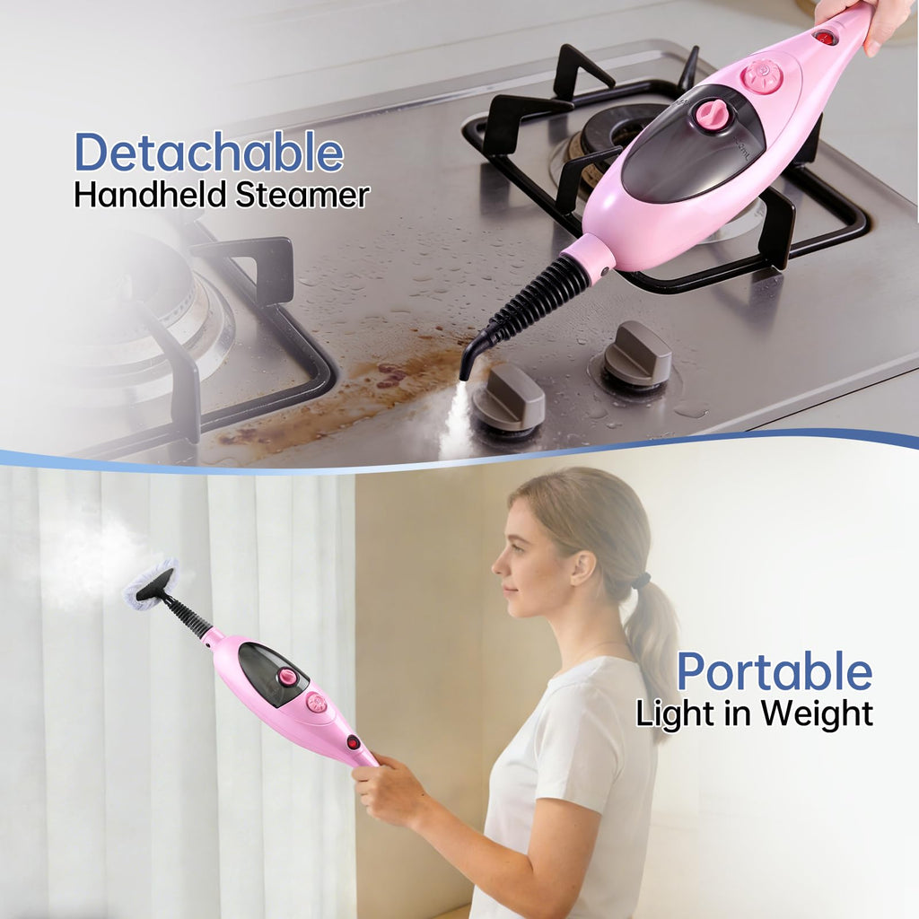 1200W Steam Mop Cleaner with Double-Sided Pads R665