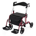 Foldable Rollator Walker 4 Wheel Transport Chair G449