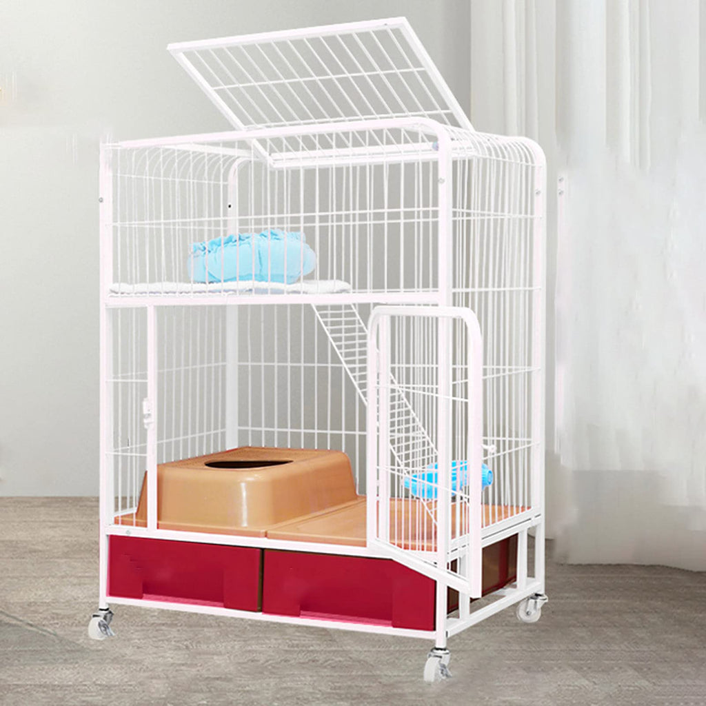 Heavy Duty Metal Dog Crate with Four Wheels N6580
