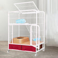 Heavy Duty Metal Dog Crate with Four Wheels N6580