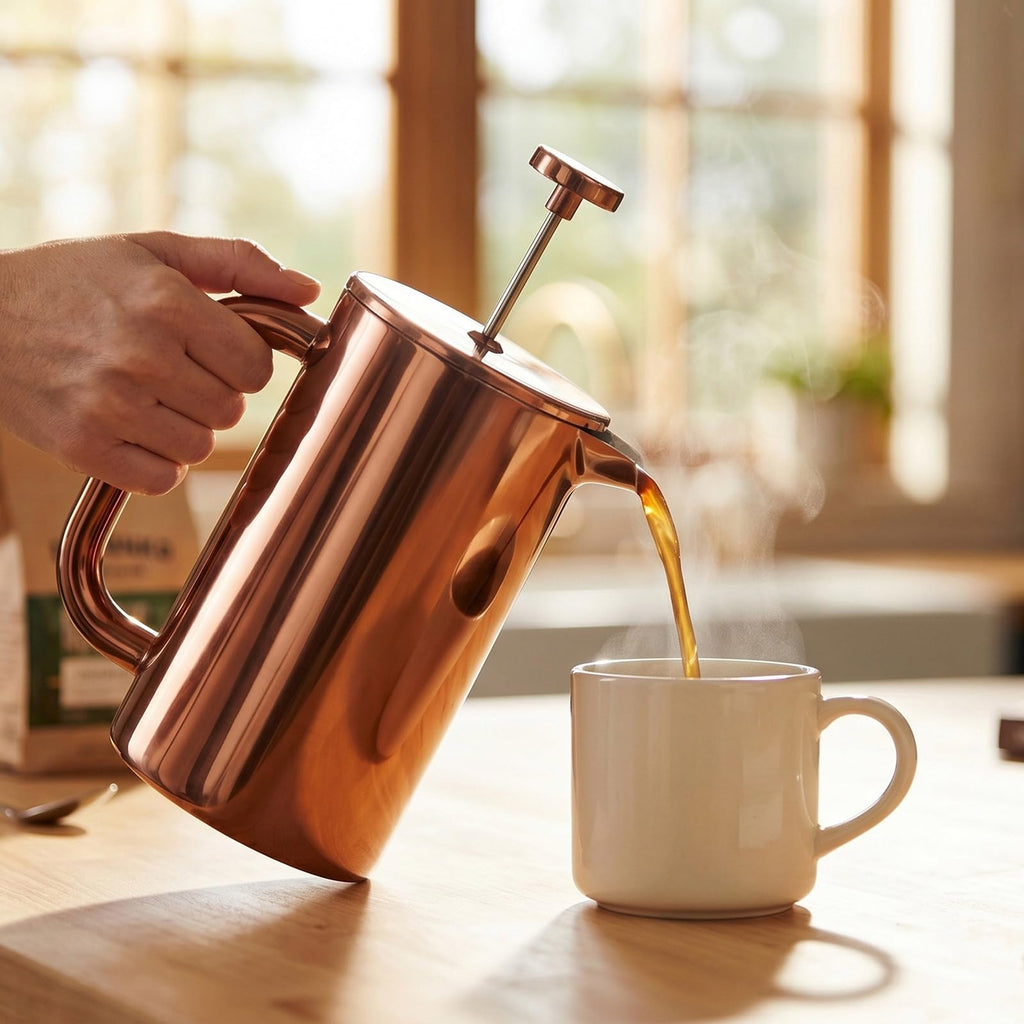 8 Cup Double Wall Insulated Stainless Steel French Coffee Press Q2625