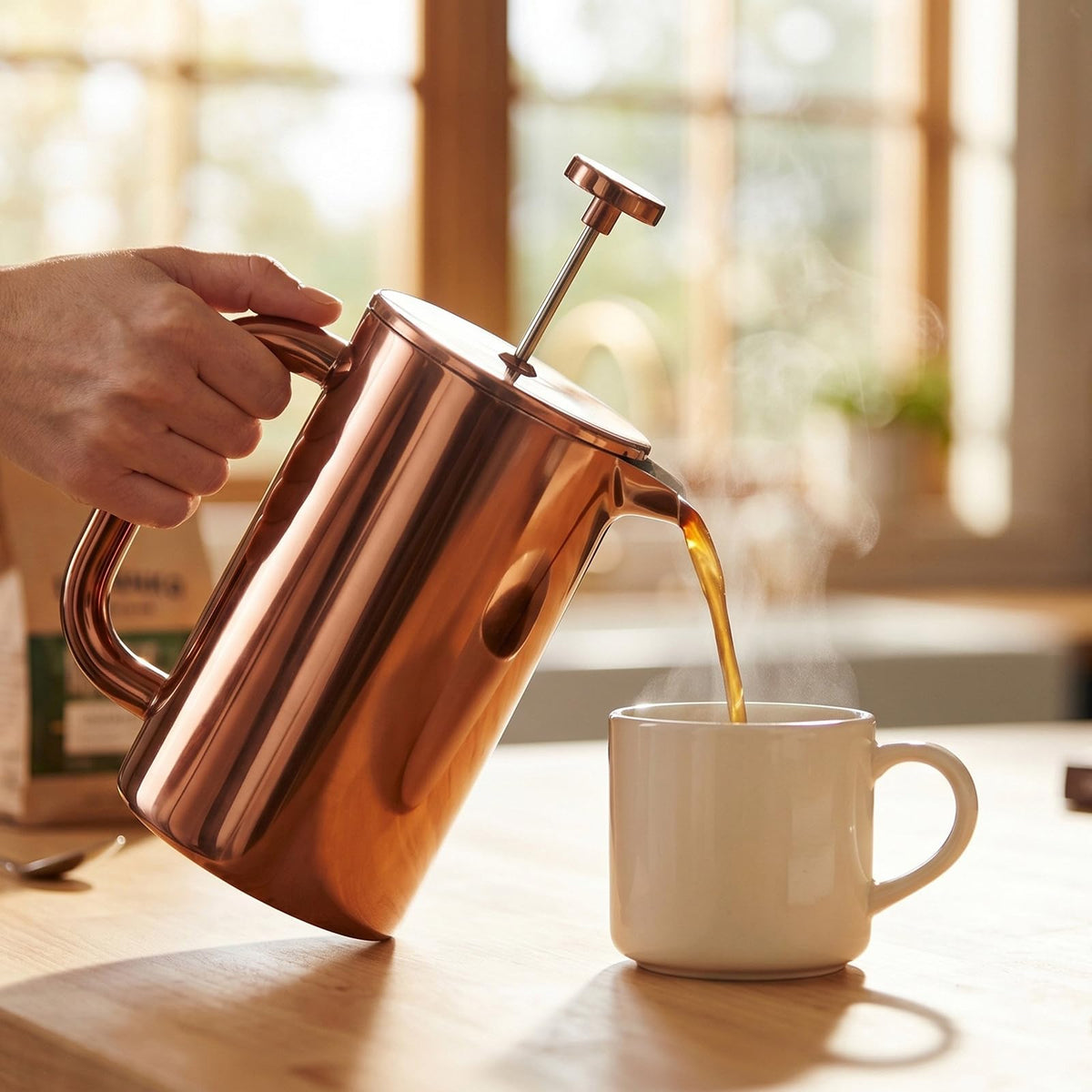 8 Cup Double Wall Insulated Stainless Steel French Coffee Press Q2625