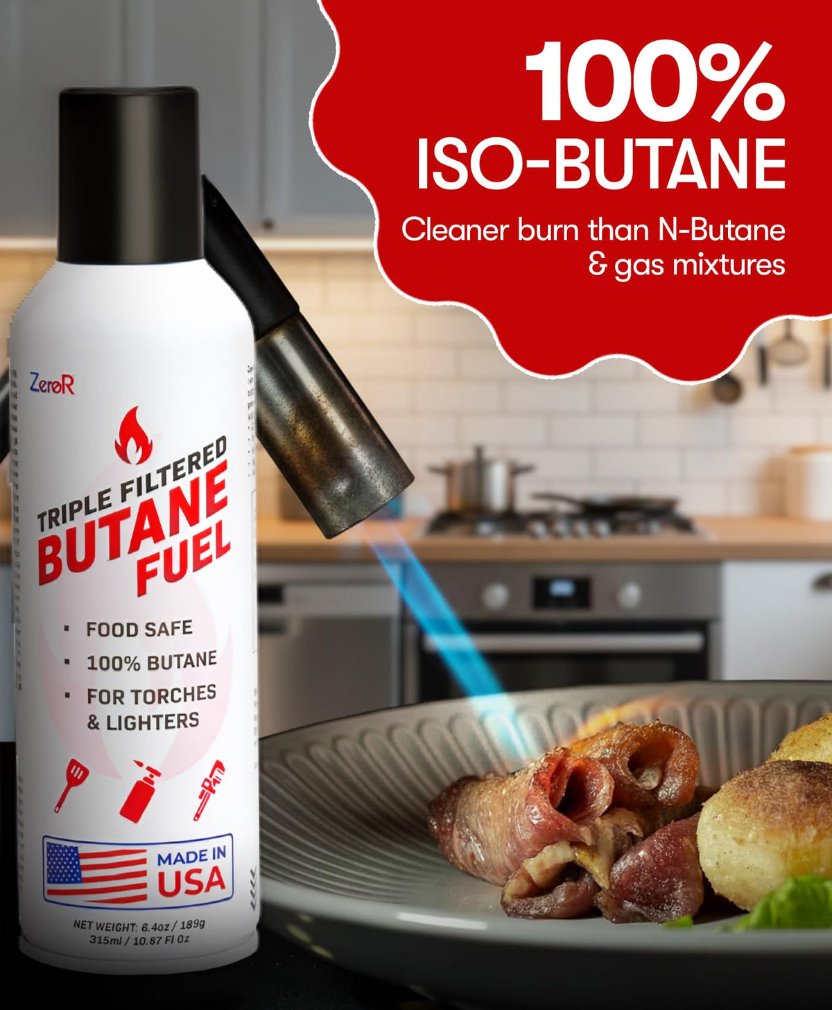 Butane Fuel Refill 10.67 fl oz 12 Cans O4374