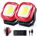 Magnetic Work Light, 42 LEDs 1000 Lumens Rechargeable Portable Inspection Light (2 PCS) B87479
