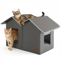 Weatherproof Outdoor Cat House with Raised Base U450353