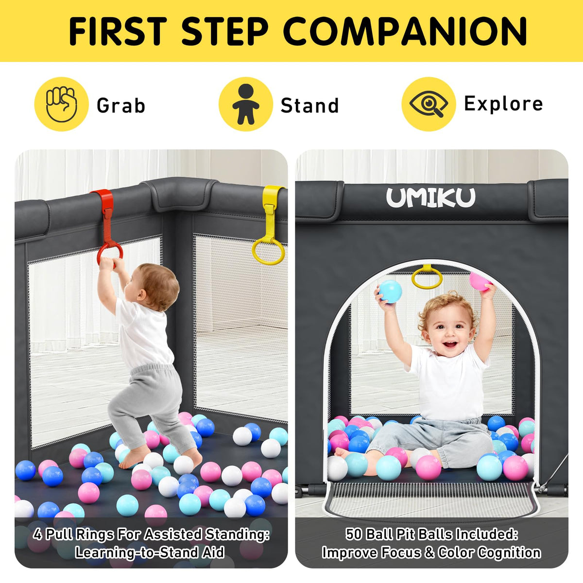 Foldable Baby Playpen 50X50 I8488