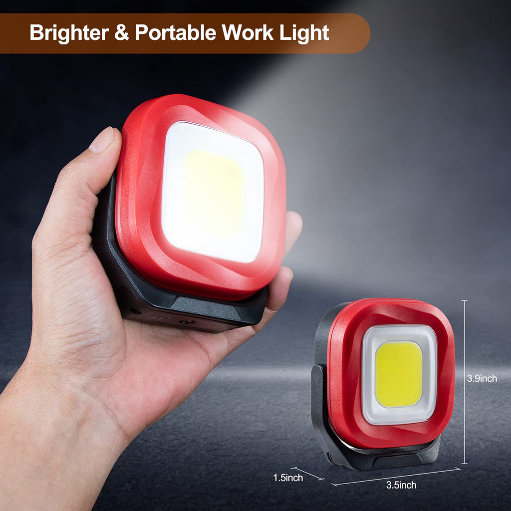 Magnetic Work Light, 42 LEDs 1000 Lumens Rechargeable Portable Inspection Light (2 PCS) B87479