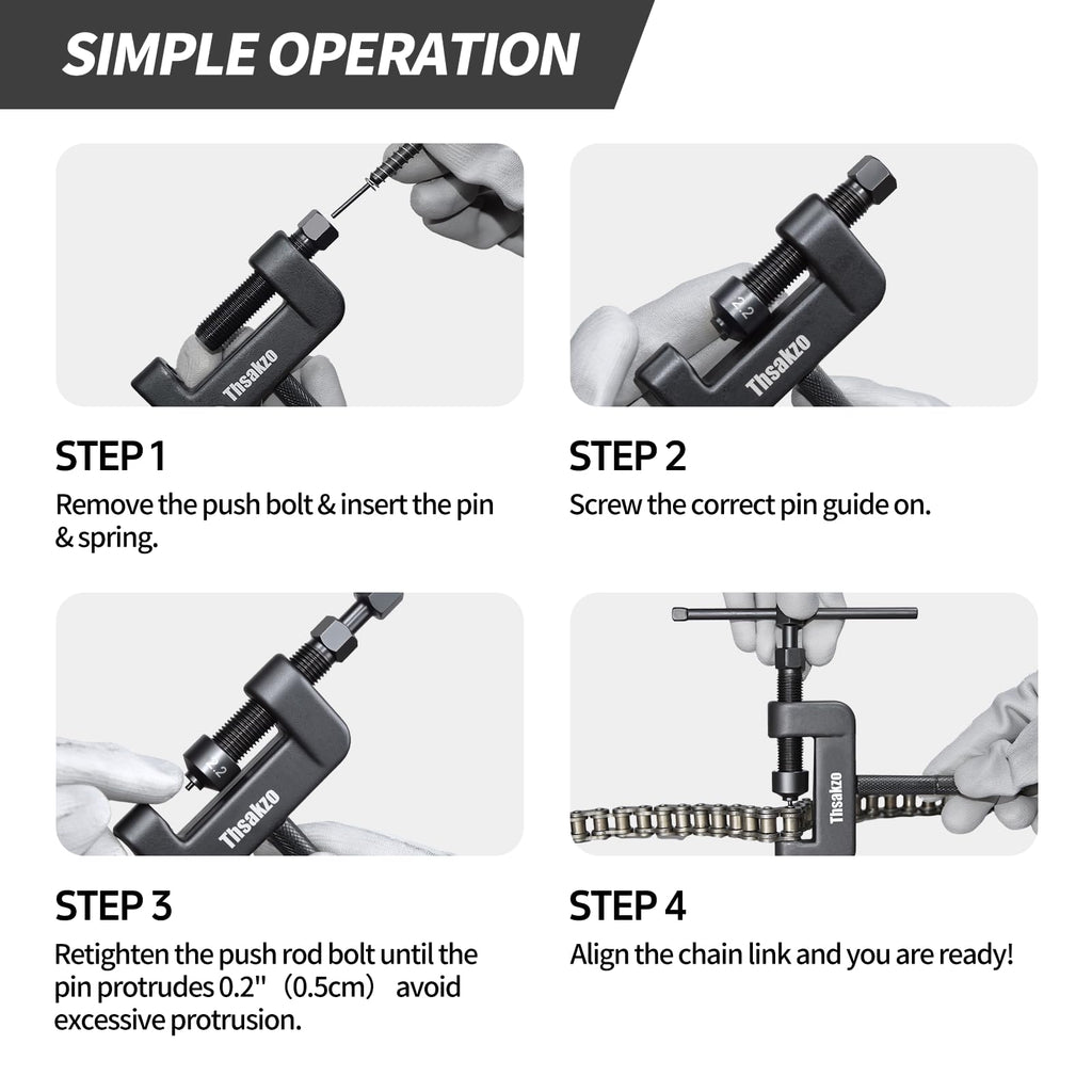 15 Pcs Motorcycle Chain Tool Kit L228