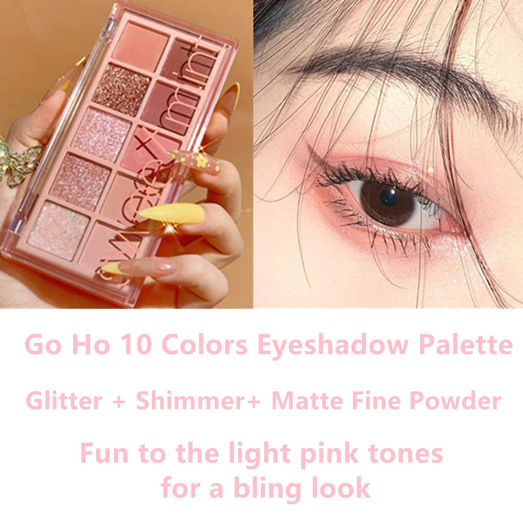 10 Colors Matte Glitter Shimmer Eyeshadow Palette I84179
