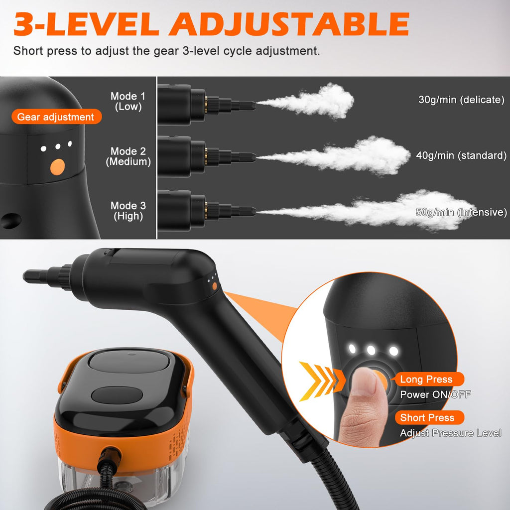 Portable Handheld Steam Cleaner with 16 Accessories X857066