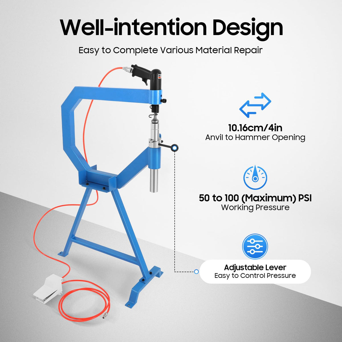 Pneumatic Planishing Hammer Metal Fabrication Set O152