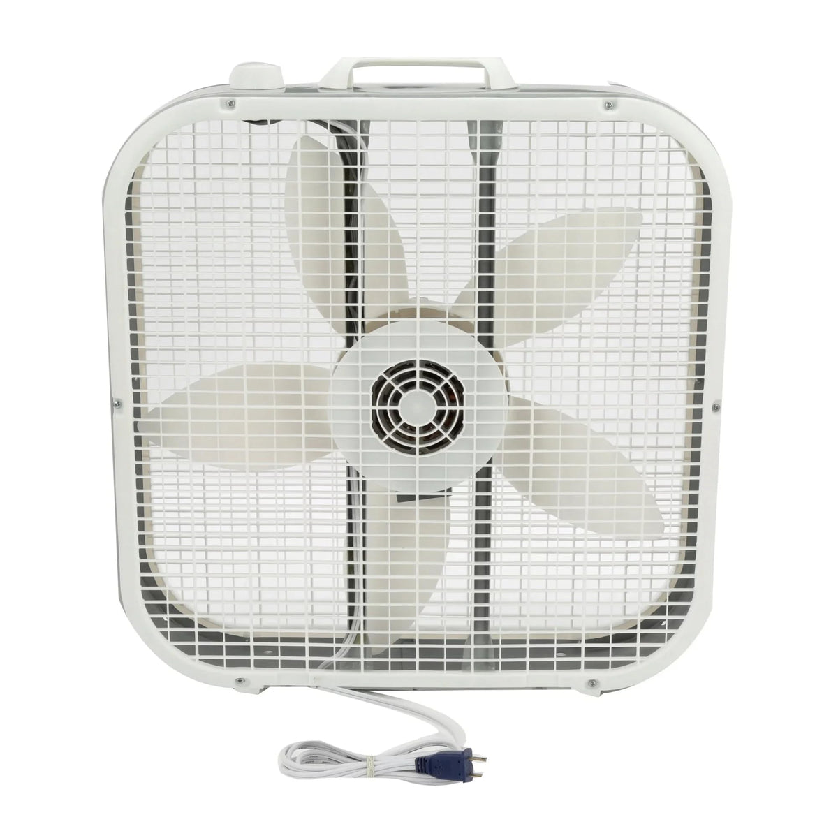 20" Classic Box Fan with 3 Speeds, White Q998