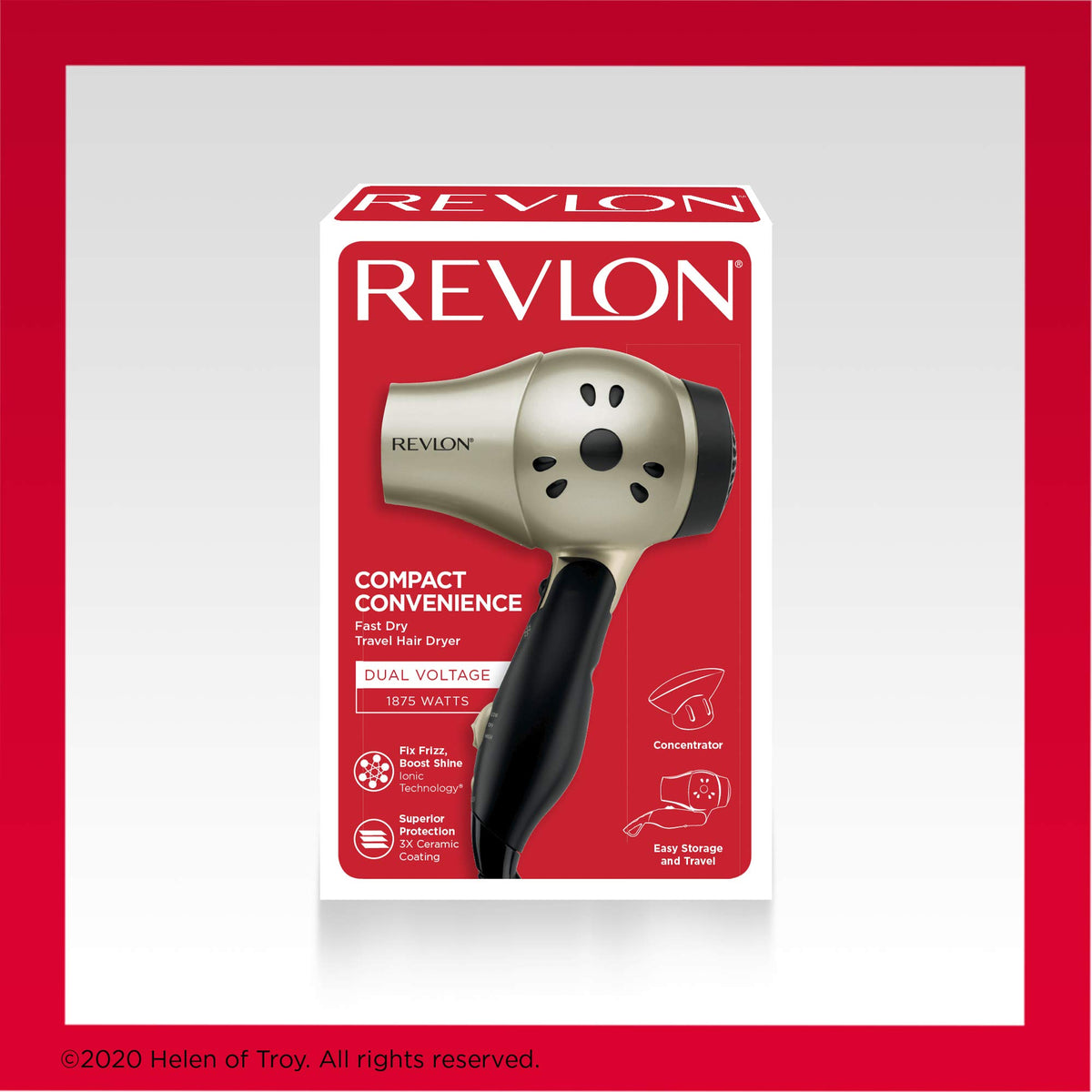 1875W Compact Folding Handle Hair Dryer A5355