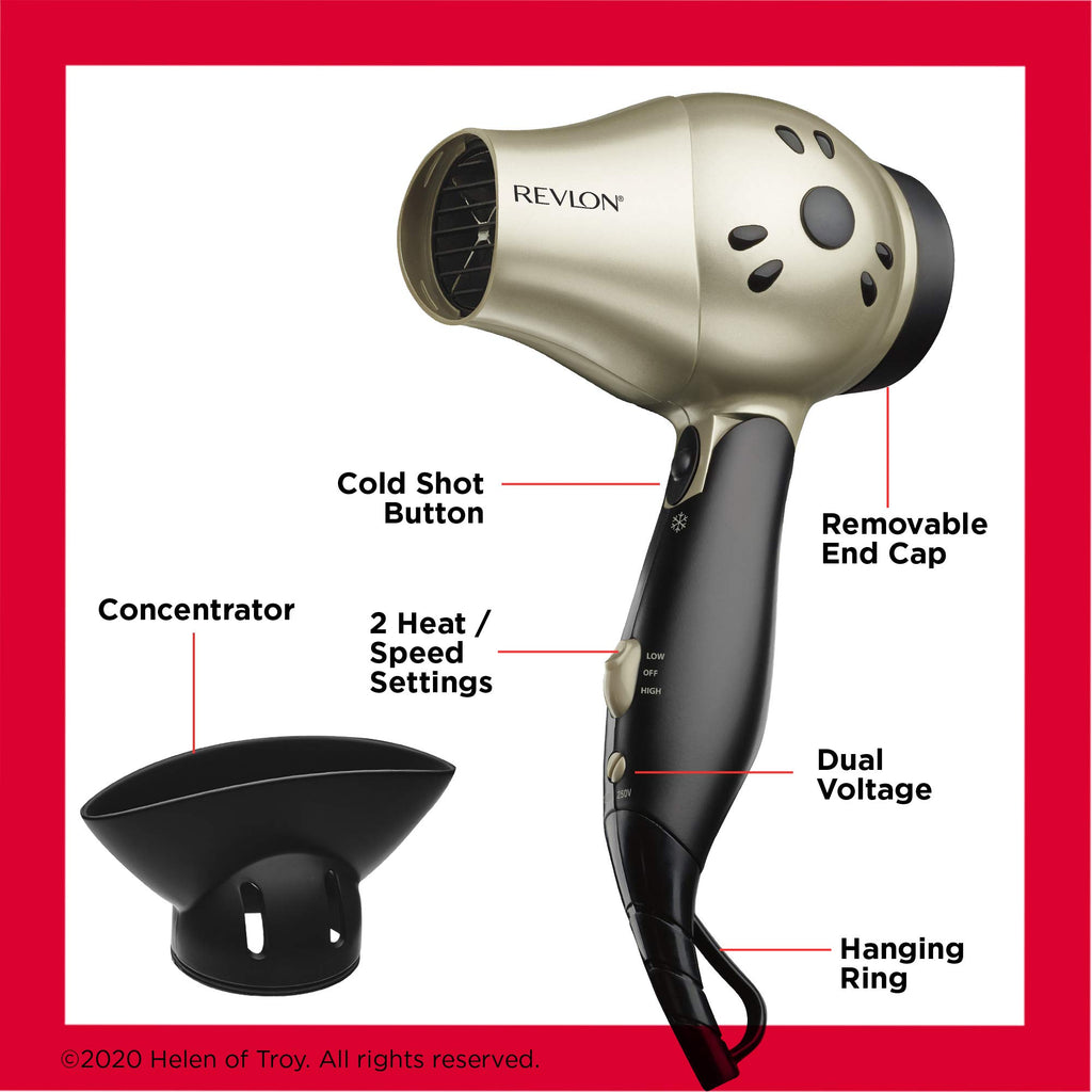1875W Compact Folding Handle Hair Dryer A5355