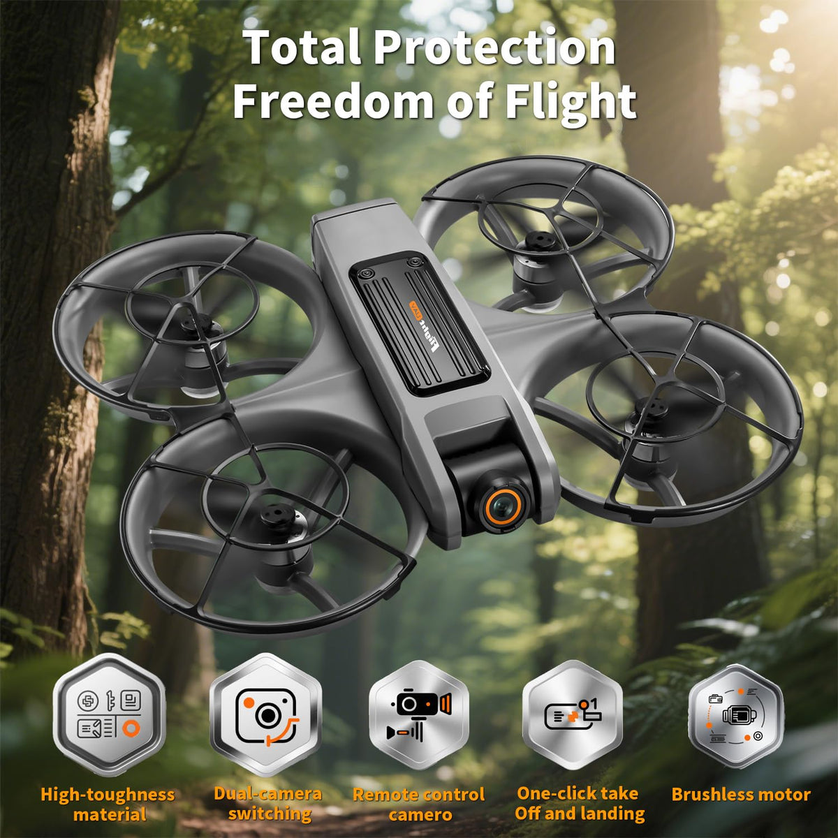 4.5-inch HD Screen Remote Control Drone with 2K Dual Cameras K5894