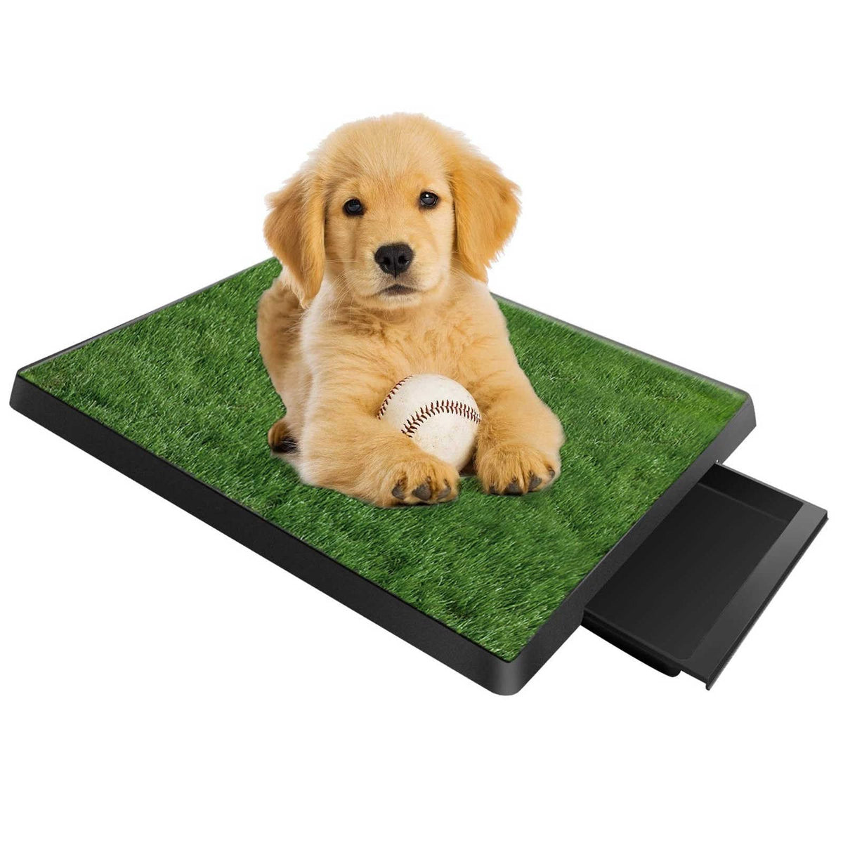 Dog Grass Pad with Tray 25”x 20” Artificial Grass L946270